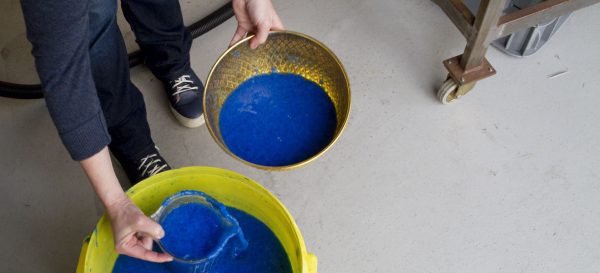 Blue pulp (pigmented)