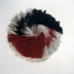 Japanese sun moon | Dipdied cotton papers | diameter 30 cm