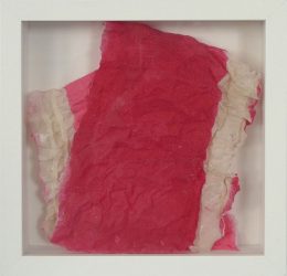 red clouds | serie 01-06 | material flax 25 x 25 cm