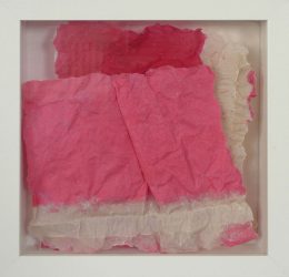 red clouds | serie 01-06 | material flax 25 x 25 cm