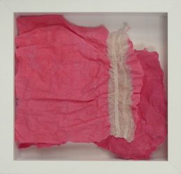 red clouds | serie 01-06 | material flax 25 x 25 cm