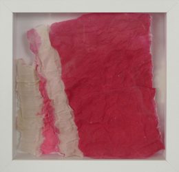 red clouds | serie 01-06 | material flax 25 x 25 cm